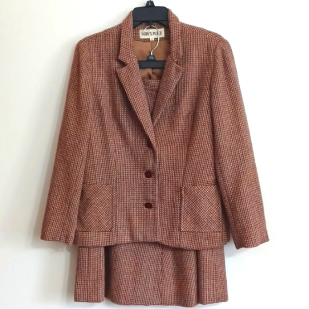 JUDY'S PLACE vintage suit. Classic suit. Workwear. Career. Grandmacore. Size 14
